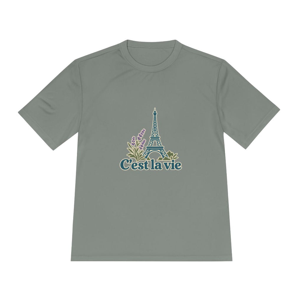 France Performance T-Shirt | Eiffel Tower | C'est la vie | Country Travel Gift — front — View 15