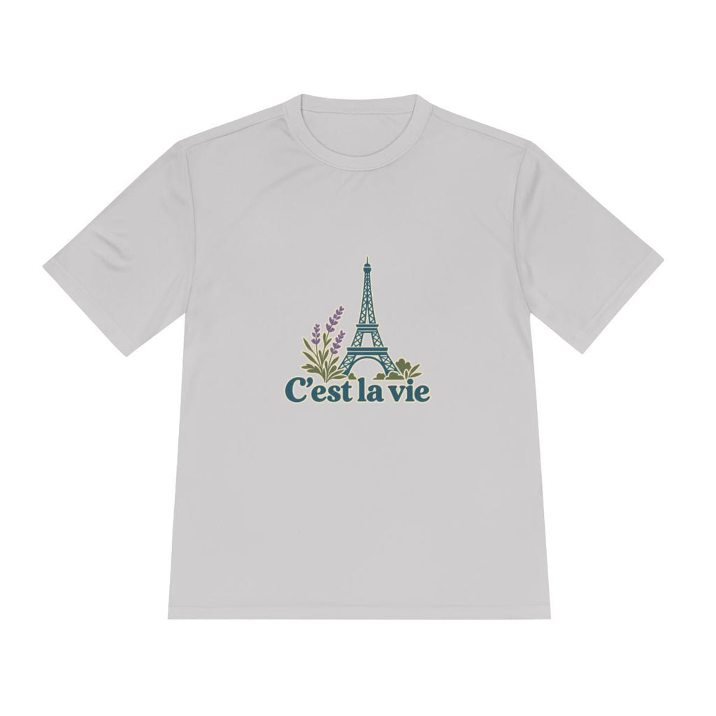France Performance T-Shirt | Eiffel Tower | C'est la vie | Country Travel Gift — front — View 16