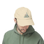 France Distressed Cap | Eiffel Tower | C'est la vie | Country Travel Gift — person-2-front — View 07