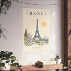 France Matte Poster | Eiffel Tower | C'est la vie | Country Travel Gift — context-3 — View 05