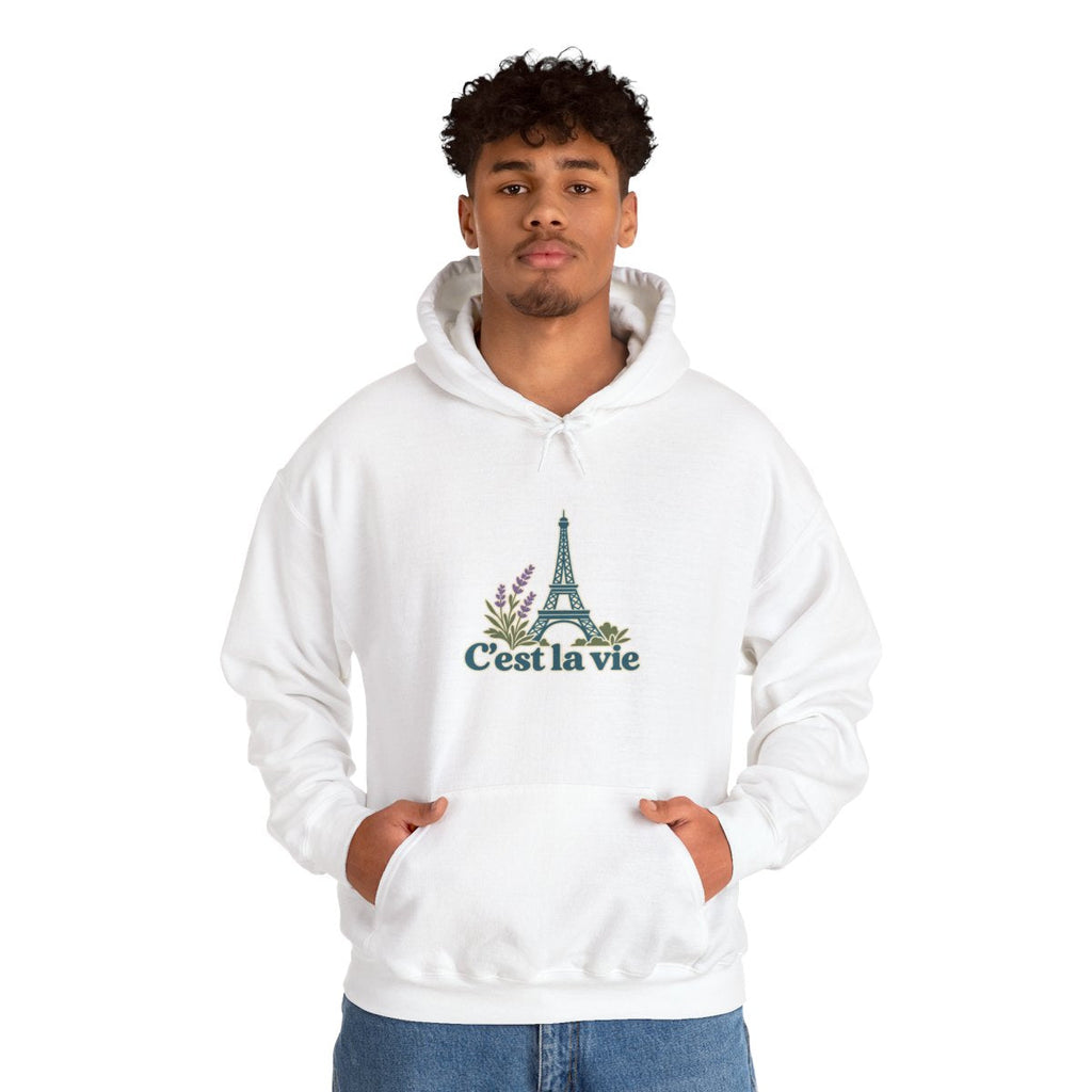 France Hoodie | Eiffel Tower | C'est la vie | Country Travel Gift — on-model-98428 — View 07