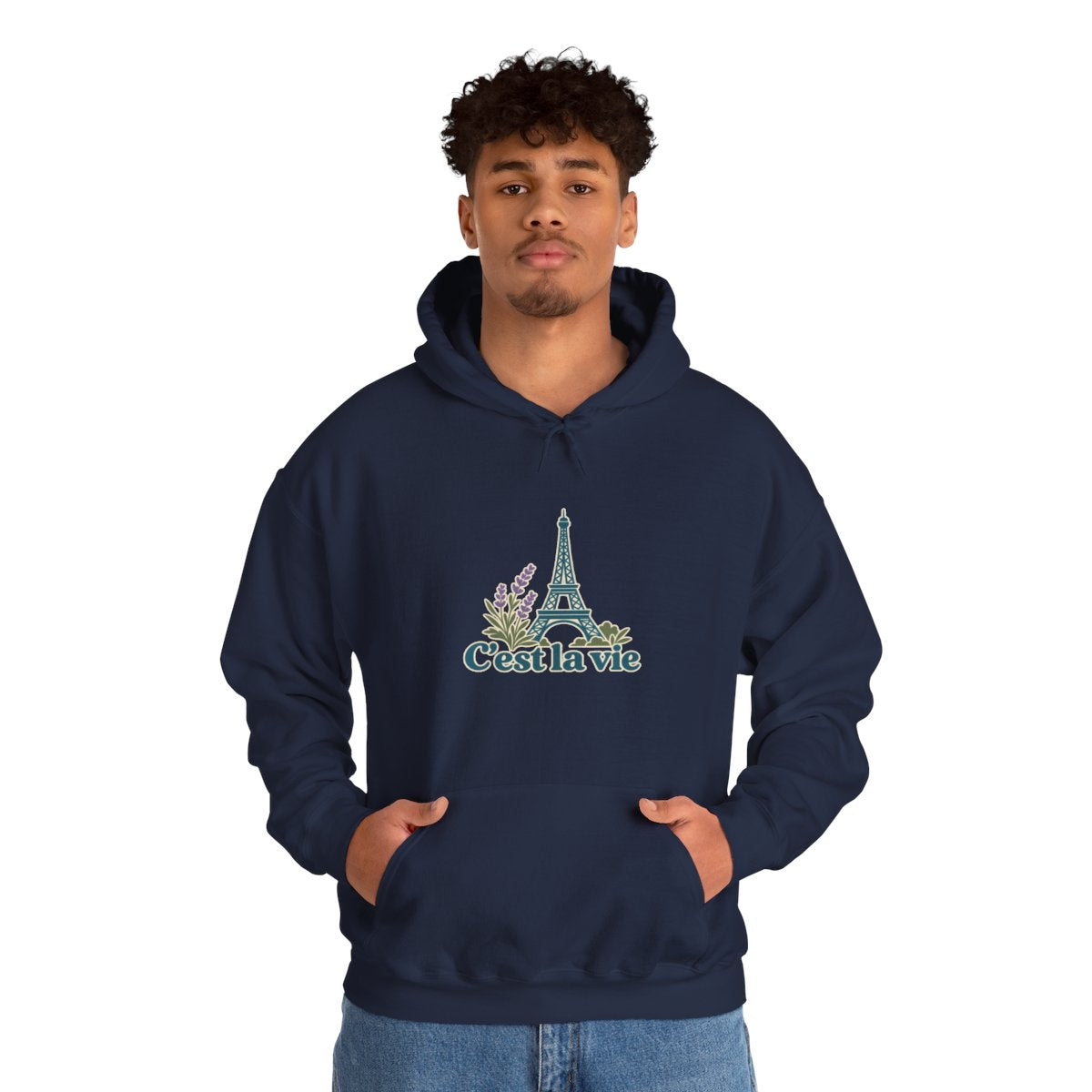 France Hoodie | Eiffel Tower | C'est la vie | Country Travel Gift — on-model-98428 — View 09