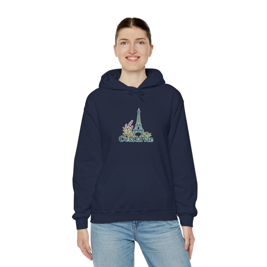 France Hoodie | Eiffel Tower | C'est la vie | Country Travel Gift — on-model-98429 — View 12