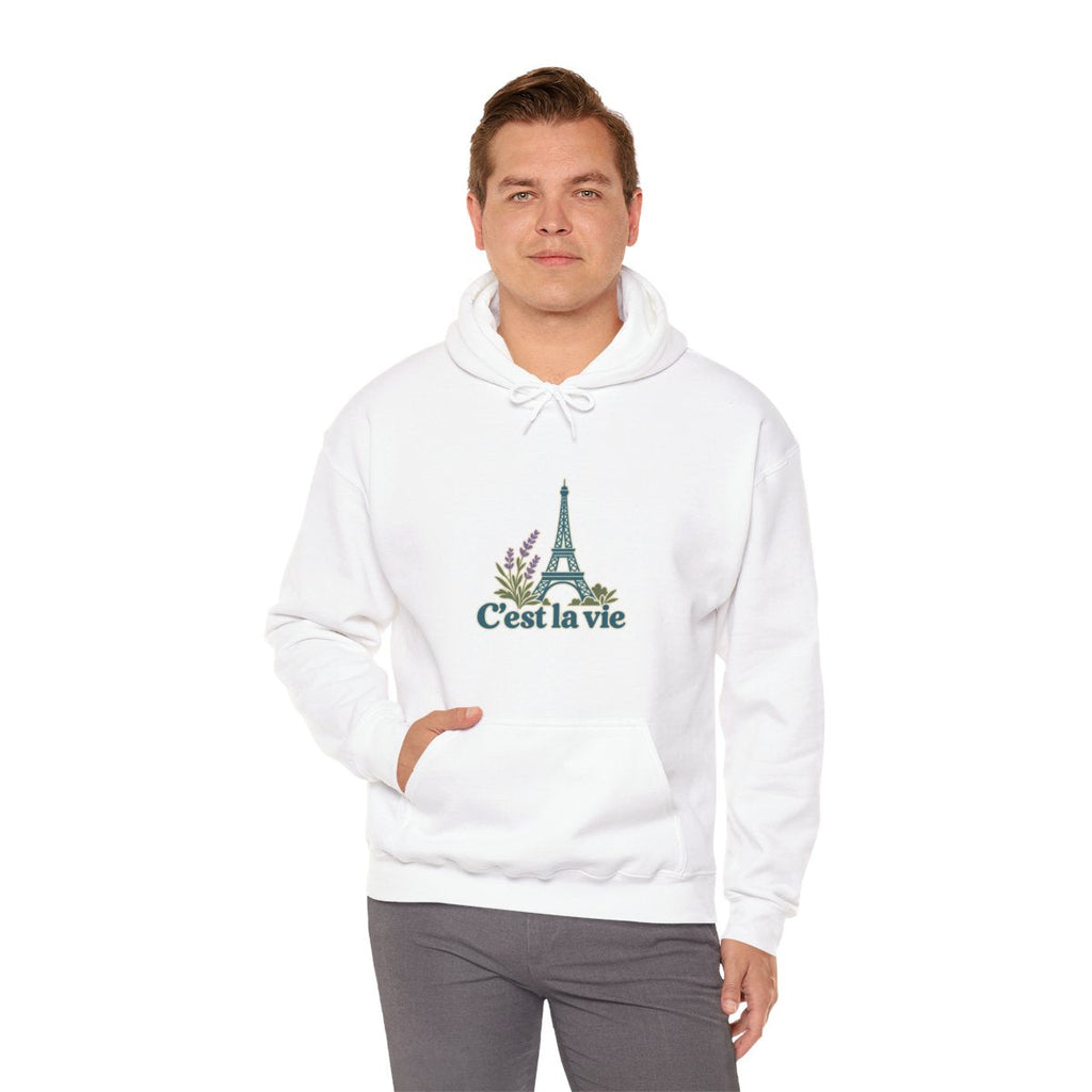 France Hoodie | Eiffel Tower | C'est la vie | Country Travel Gift — on-model-98430 — View 13