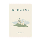 Germany Matte Poster | Bavarian Castle | Wanderlust | Country Travel Gift — front-2 — View 02