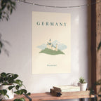 Germany Matte Poster | Bavarian Castle | Wanderlust | Country Travel Gift — context-3 — View 05