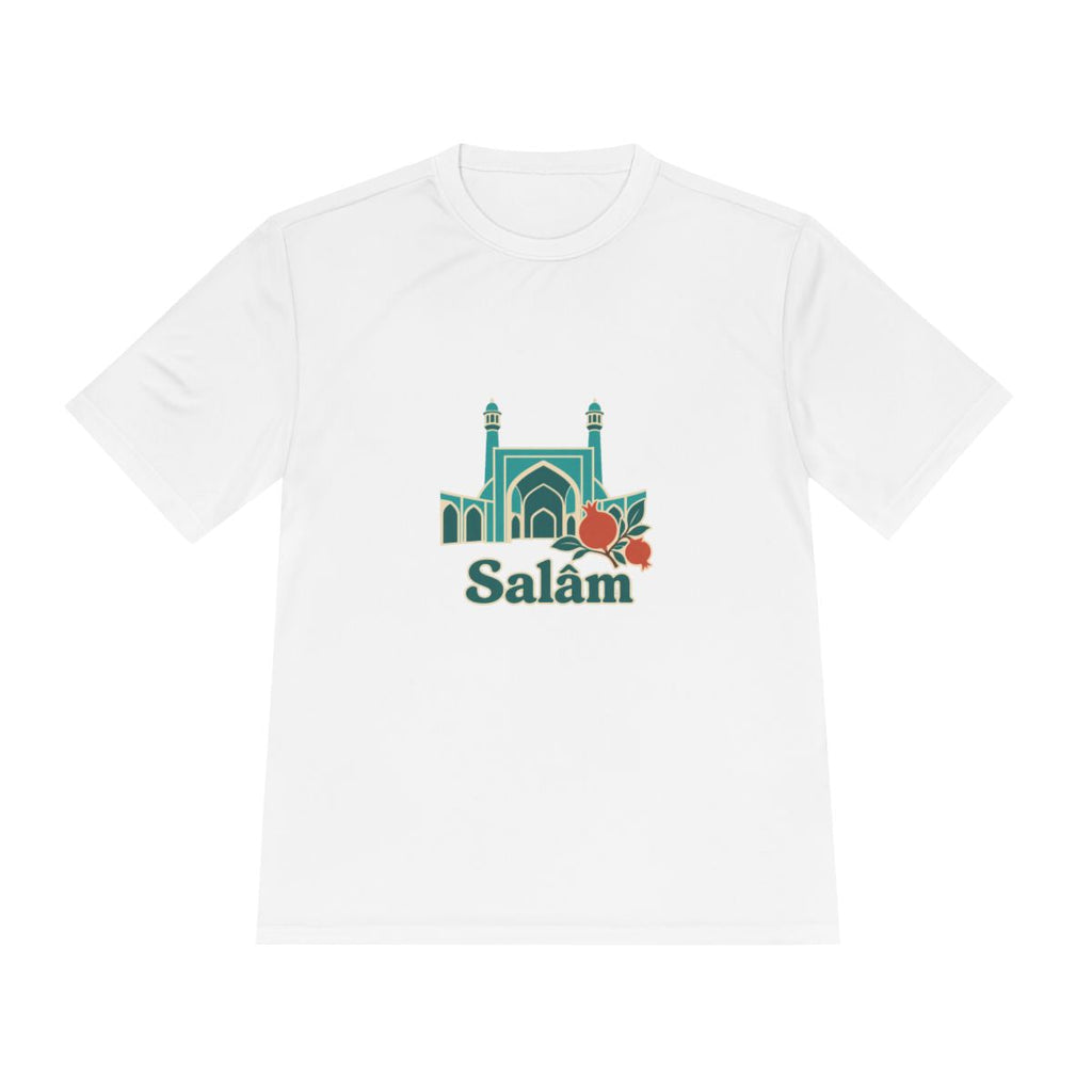 Iran Performance T-Shirt | Persian Arch | Salâm | Country Travel Gift — front — View 01