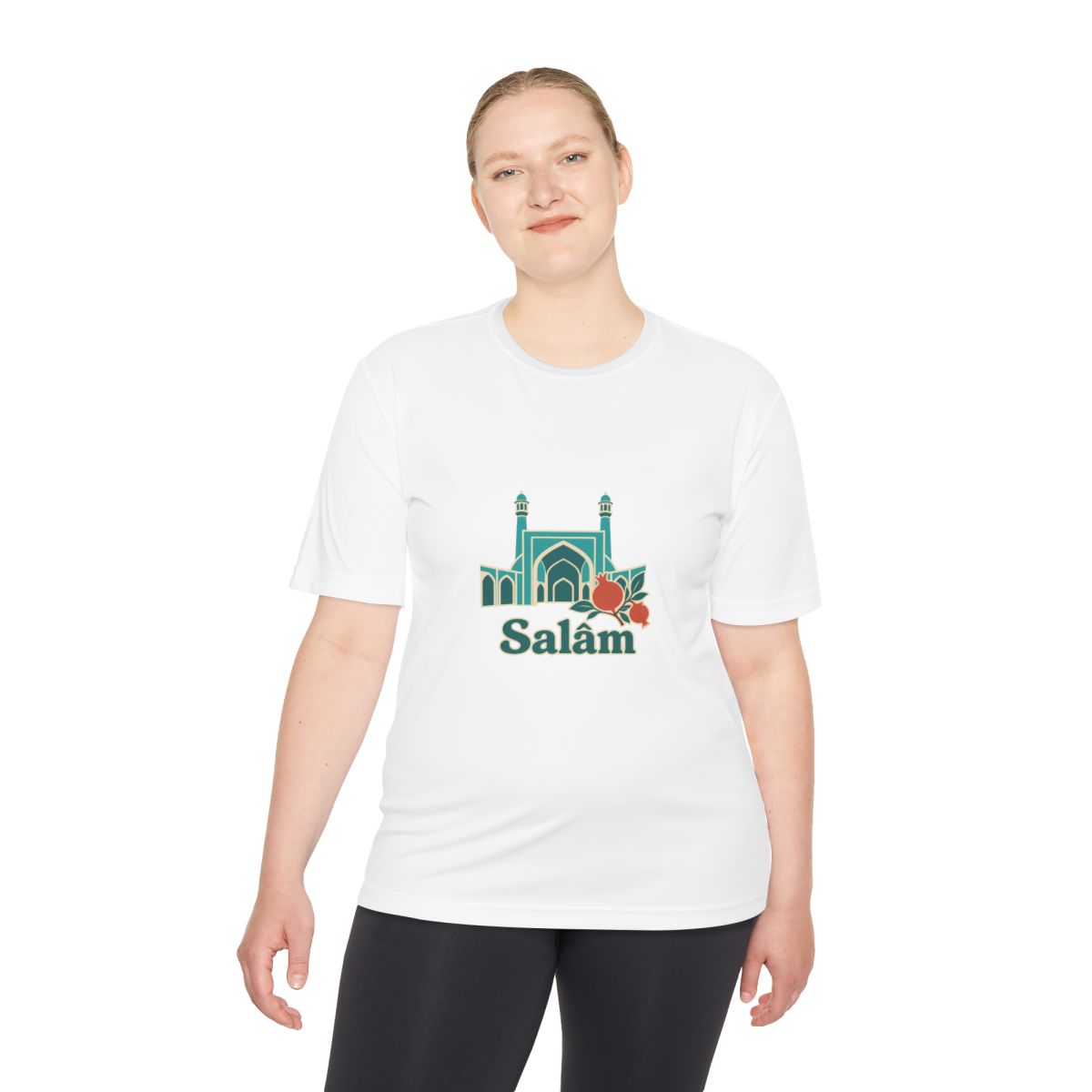 Iran Performance T-Shirt | Persian Arch | Salâm | Country Travel Gift — person-2 — View 03