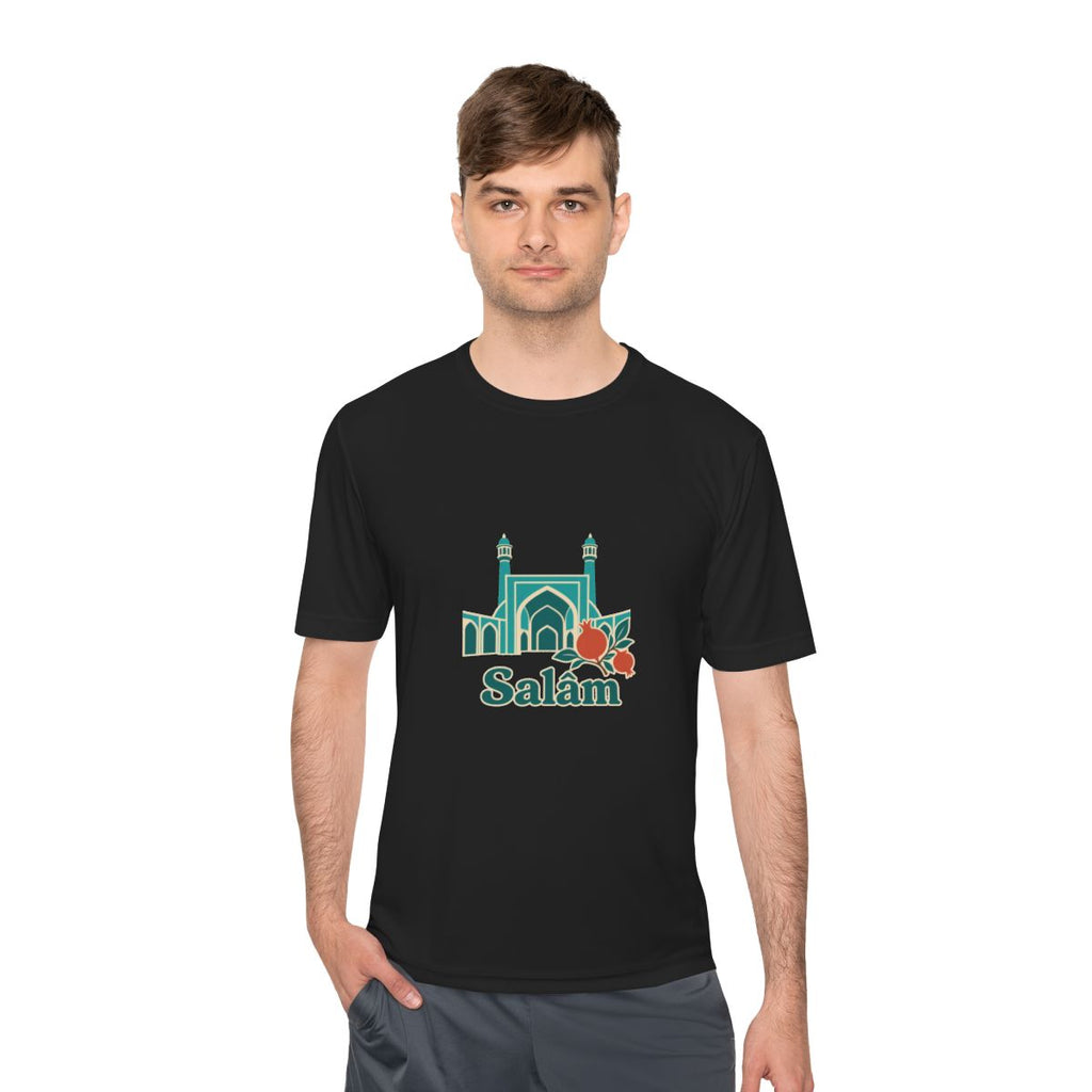 Iran Performance T-Shirt | Persian Arch | Salâm | Country Travel Gift — person-1 — View 06