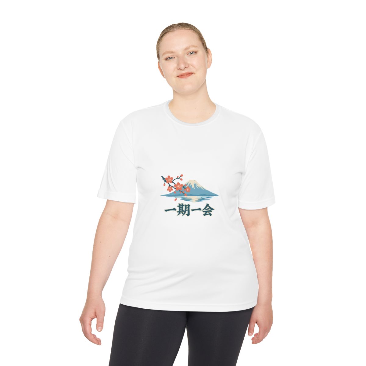 Japan Performance T-Shirt | Mount Fuji | 一期一会 | Country Travel Gift — person-2 — View 03