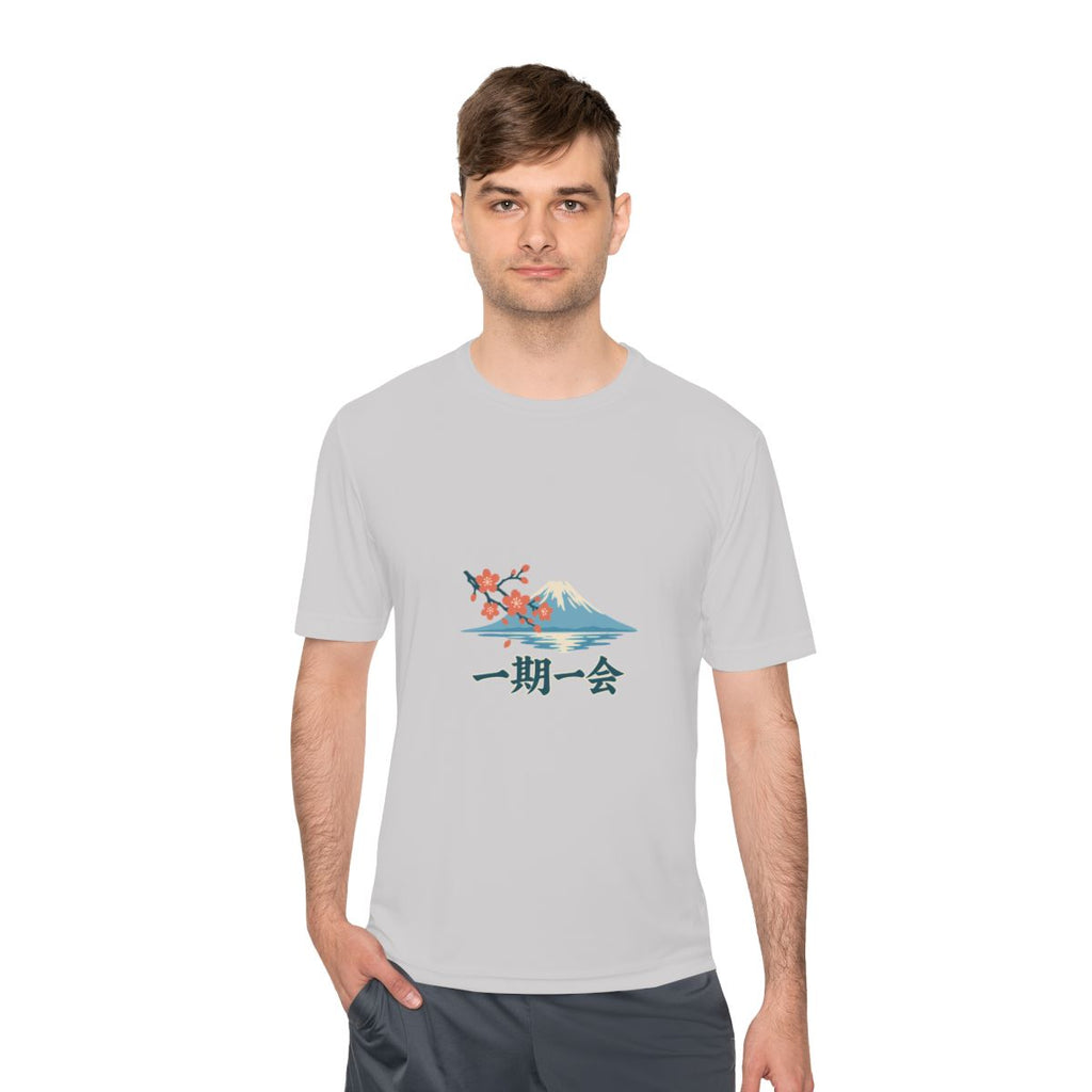 Japan Performance T-Shirt | Mount Fuji | 一期一会 | Country Travel Gift — person-1 — View 04