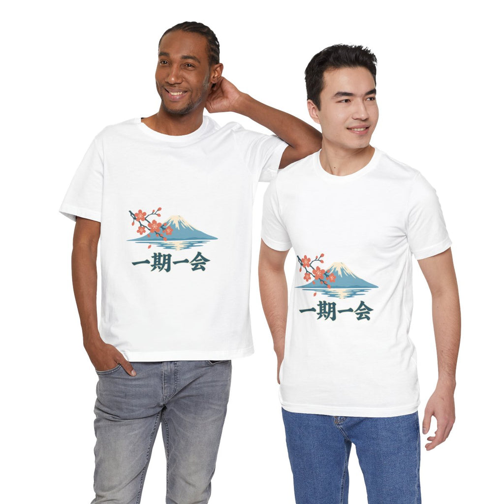Japan Cotton T-Shirt | Mount Fuji | 一期一会 | Country Travel Gift — duo-4 — View 13