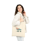 Japan Canvas Tote Bag | Mount Fuji | 一期一会 | Country Travel Gift — person-3-front — View 06