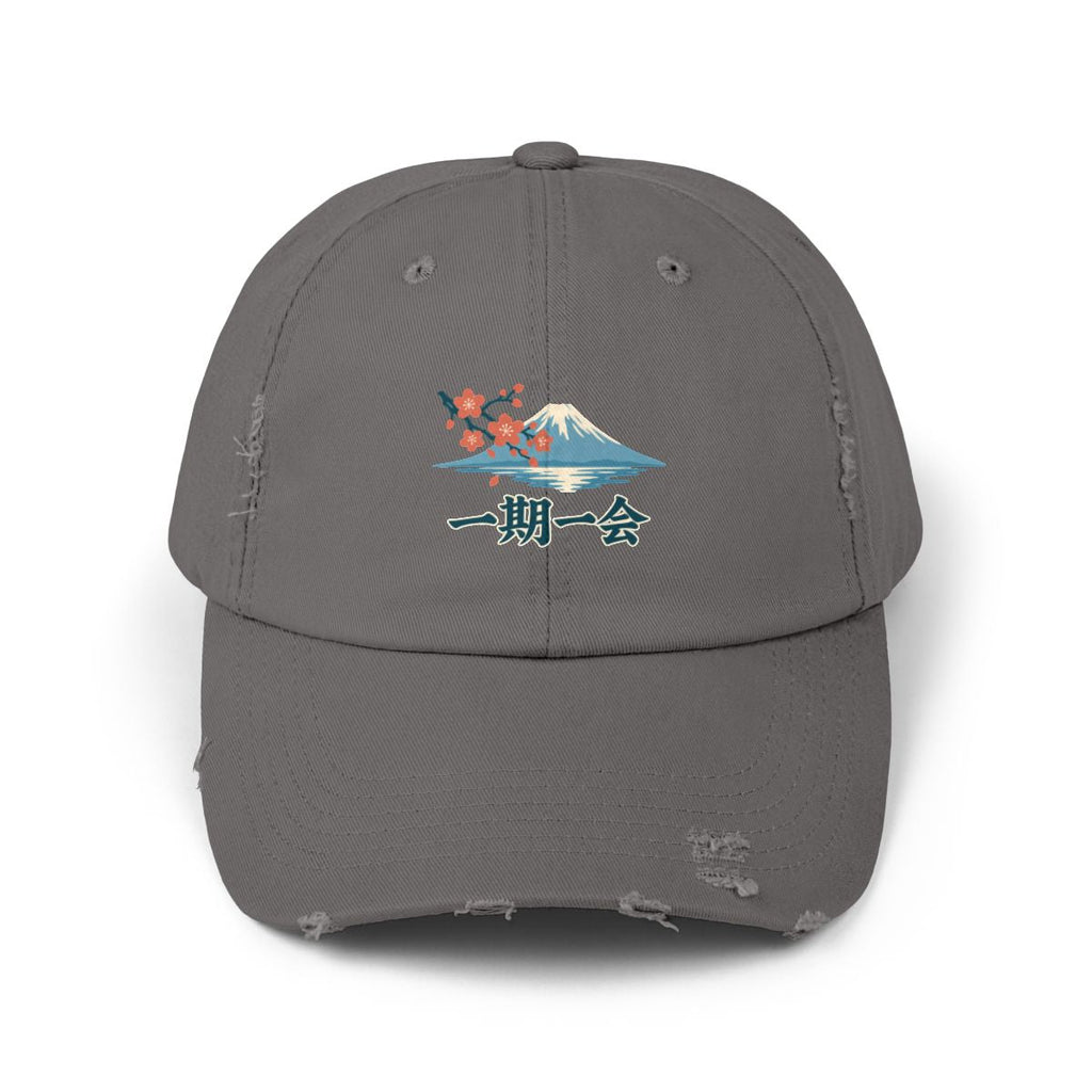 Japan Distressed Cap | Mount Fuji | 一期一会 | Country Travel Gift — front — View 03