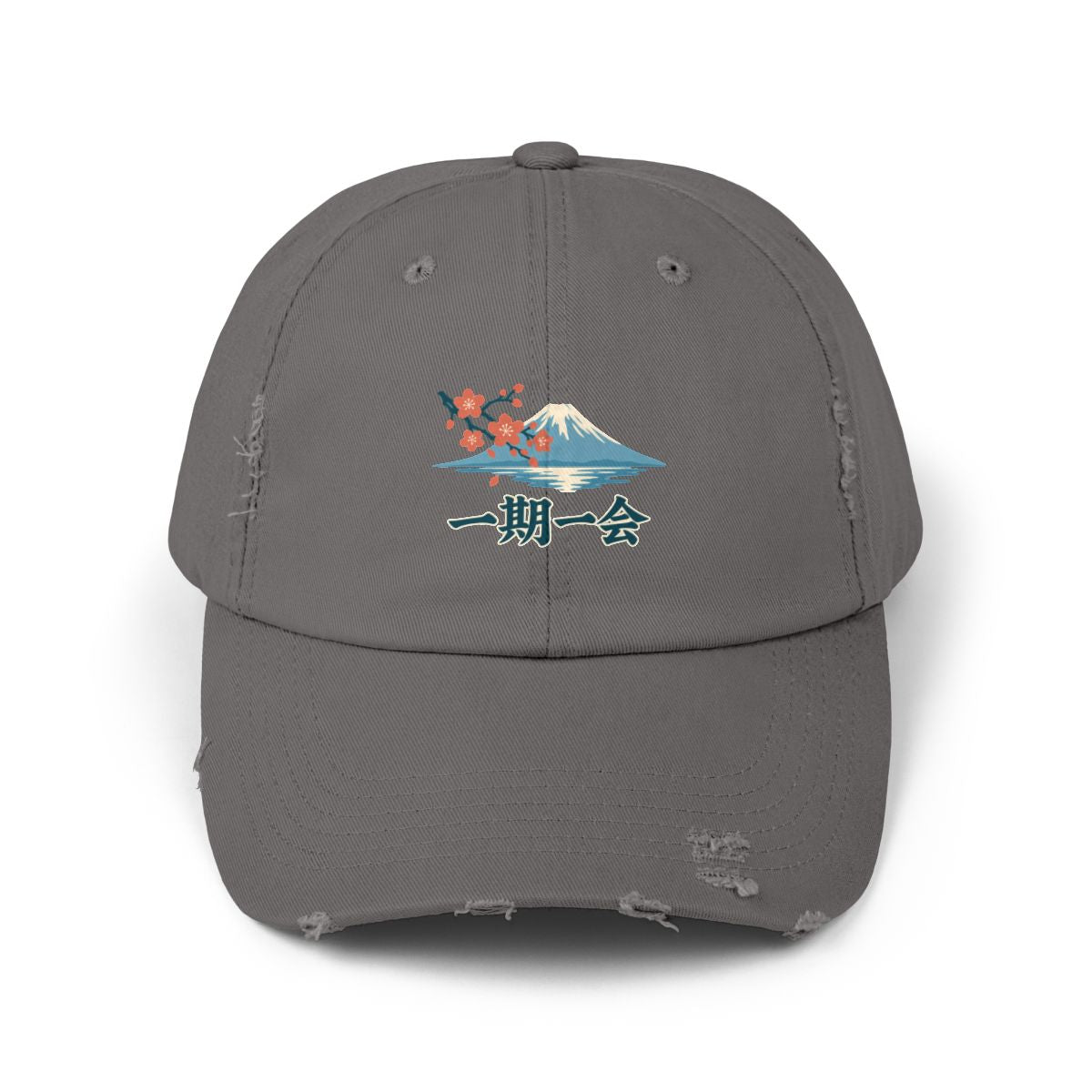 Japan Distressed Cap | Mount Fuji | 一期一会 | Country Travel Gift — front — View 03