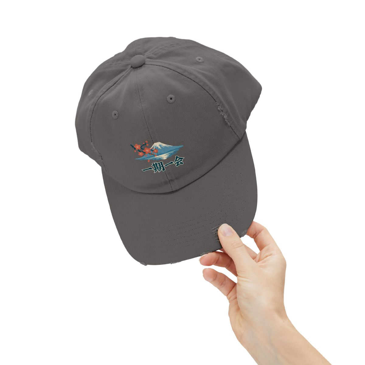 Japan Distressed Cap | Mount Fuji | 一期一会 | Country Travel Gift — person-context-2 — View 15