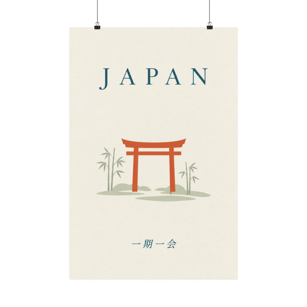 Japan Matte Poster | Torii Garden | 一期一会 | Country Travel Gift — front — View 01