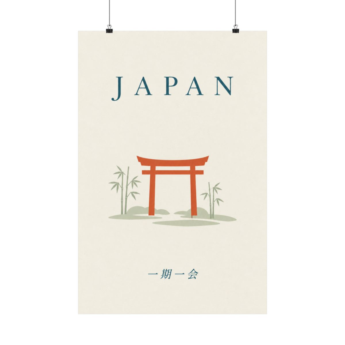 Japan Matte Poster | Torii Garden | 一期一会 | Country Travel Gift — front — View 01