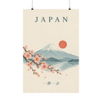 Japan Matte Poster | Mount Fuji | 一期一会 | Country Travel Gift — front — View 01
