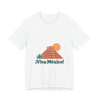 Mexico Cotton T-Shirt | Mayan Pyramid | ¡Viva México! | Country Travel Gift — front-2 — View 01