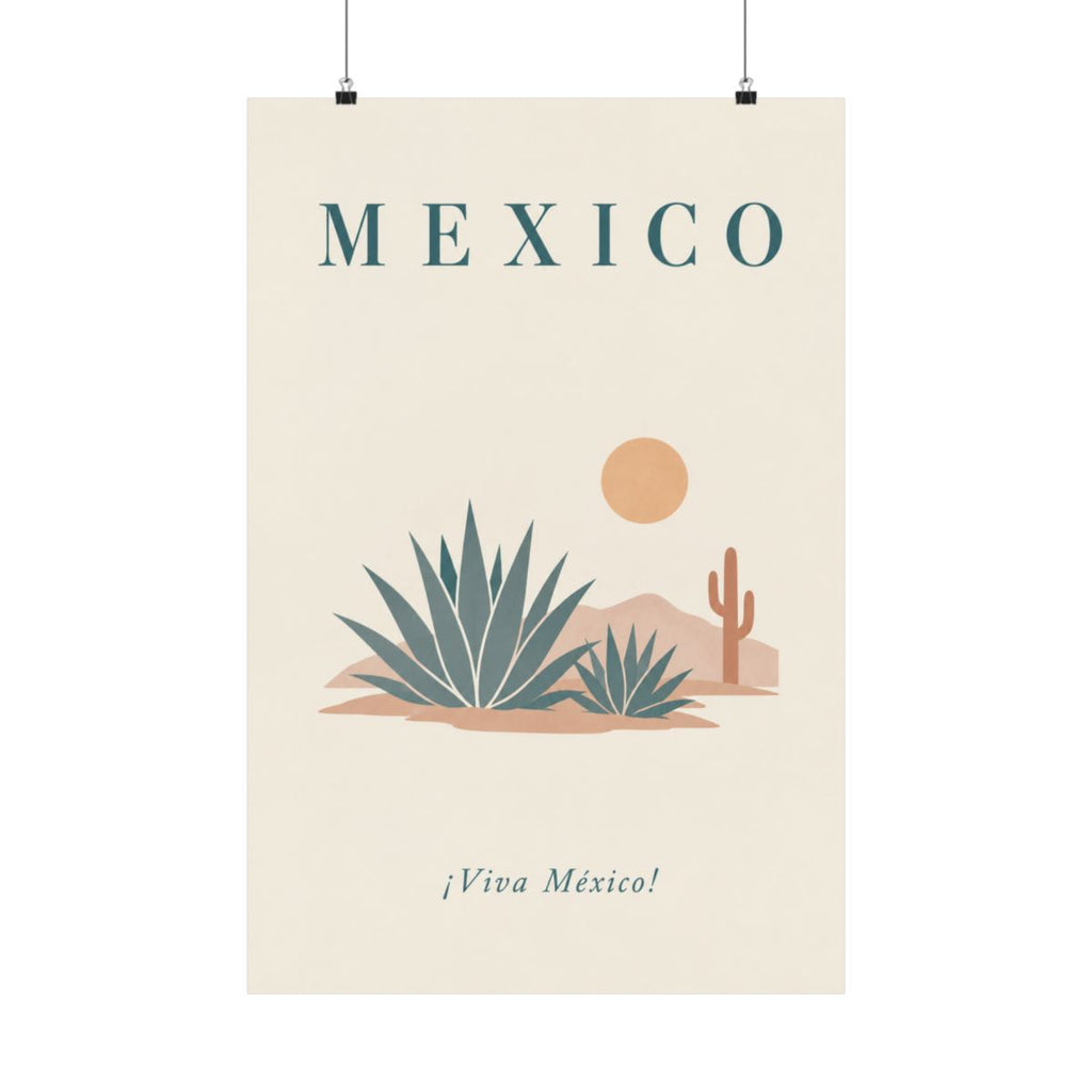 Mexico agave matte poster — front view — View 01