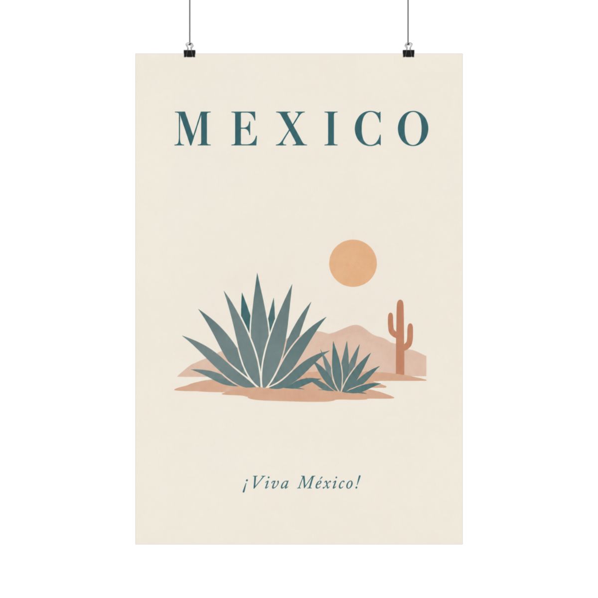 Mexico agave matte poster — front view — View 01