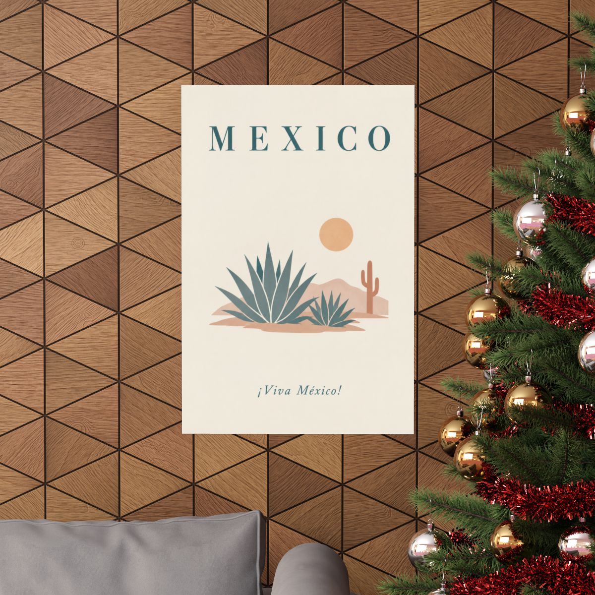 Mexico Matte Poster | Agave Desert | ¡Viva México! | Country Travel Gift — context-1 — View 03