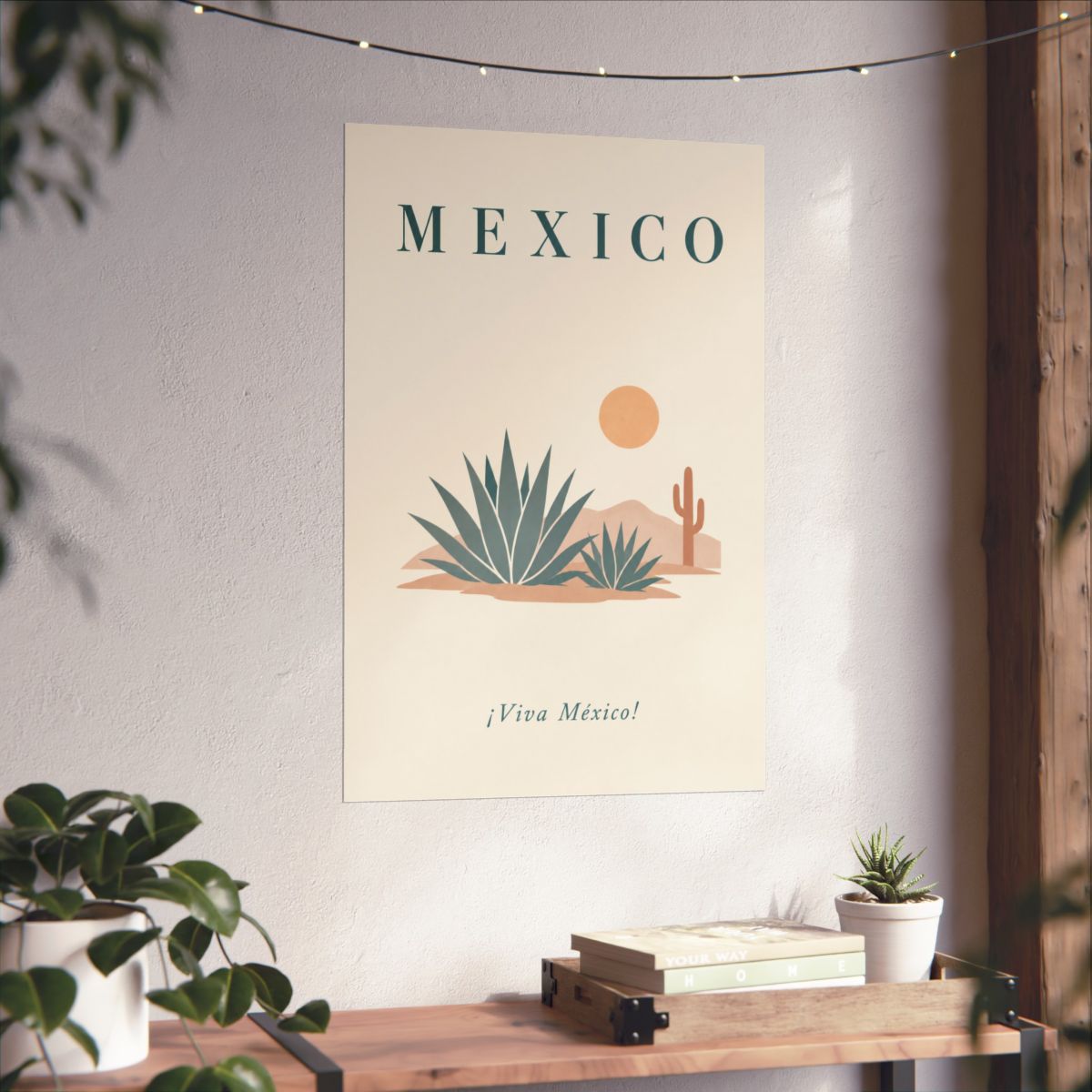 Mexico Matte Poster | Agave Desert | ¡Viva México! | Country Travel Gift — context-3 — View 05