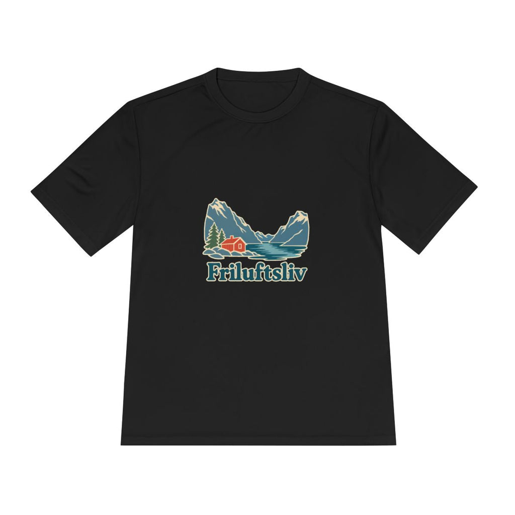 Norway Performance T-Shirt | Fjord and Cabin | Friluftsliv | Country Travel Gift — front — View 11