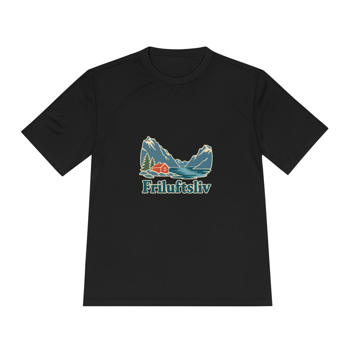 Norway Performance T-Shirt | Fjord and Cabin | Friluftsliv | Country Travel Gift — front — View 11