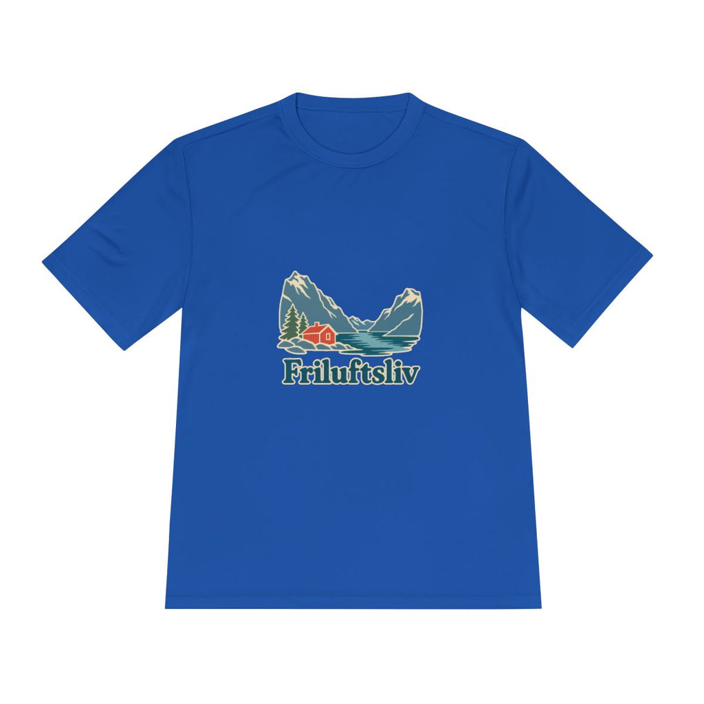 Norway Performance T-Shirt | Fjord and Cabin | Friluftsliv | Country Travel Gift — front — View 13
