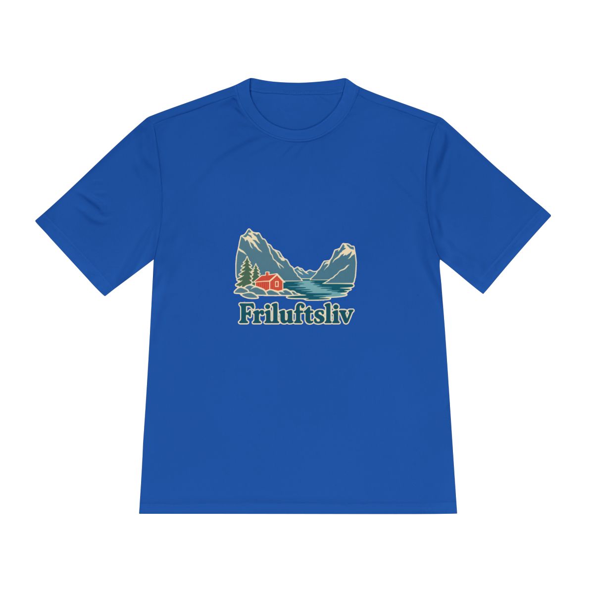 Norway Performance T-Shirt | Fjord and Cabin | Friluftsliv | Country Travel Gift — front — View 13