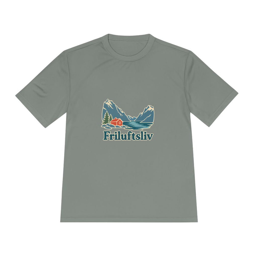 Norway Performance T-Shirt | Fjord and Cabin | Friluftsliv | Country Travel Gift — front — View 15
