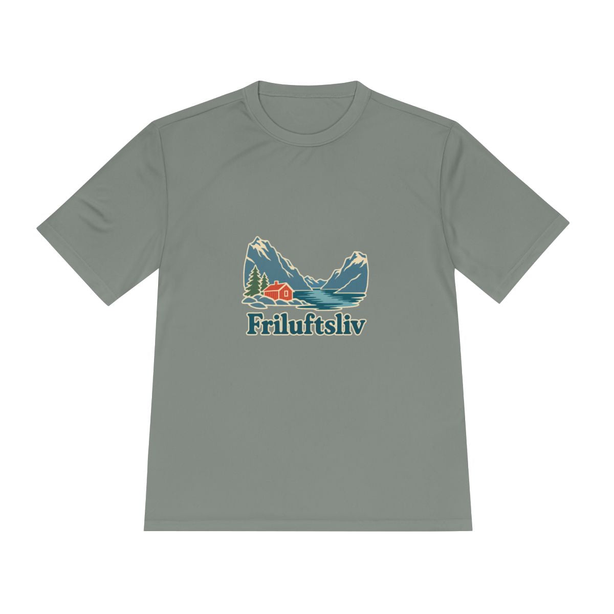 Norway Performance T-Shirt | Fjord and Cabin | Friluftsliv | Country Travel Gift — front — View 15