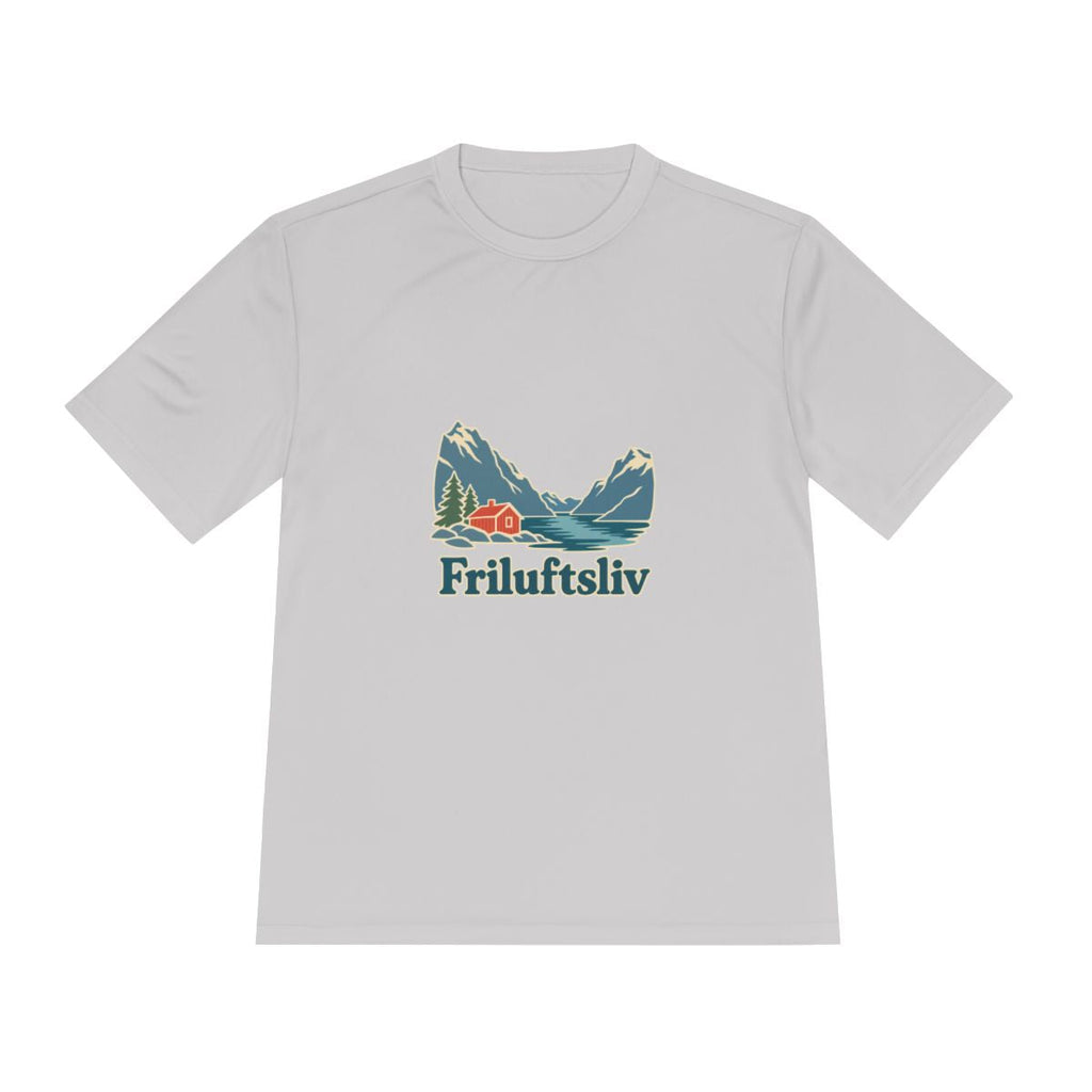 Norway Performance T-Shirt | Fjord and Cabin | Friluftsliv | Country Travel Gift — front — View 16
