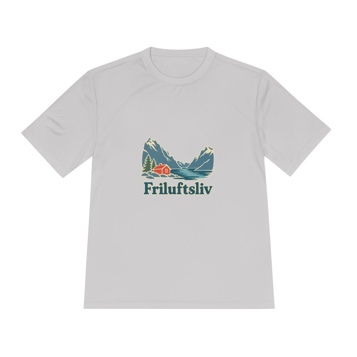 Norway Performance T-Shirt | Fjord and Cabin | Friluftsliv | Country Travel Gift — front — View 16