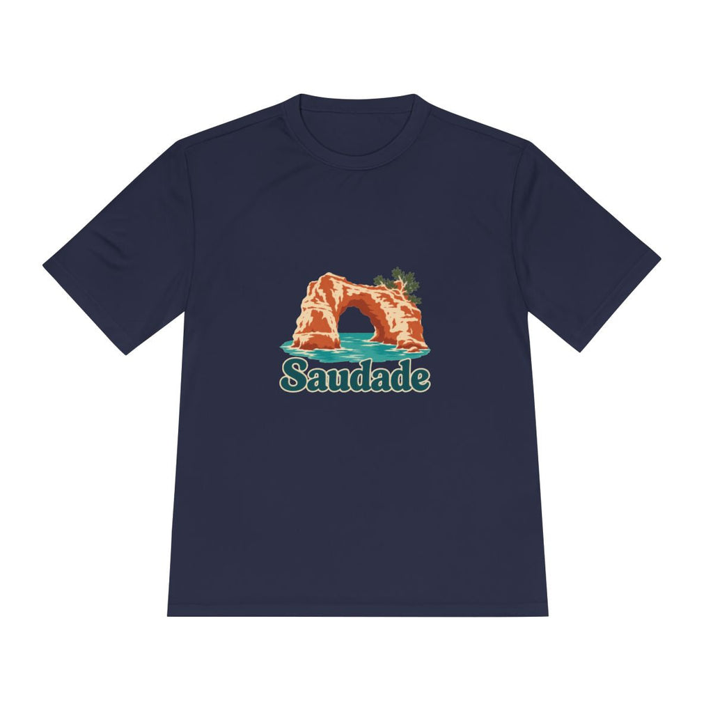 Portugal Performance T-Shirt | Algarve Sea Arch | Saudade | Country Travel Gift — front — View 12