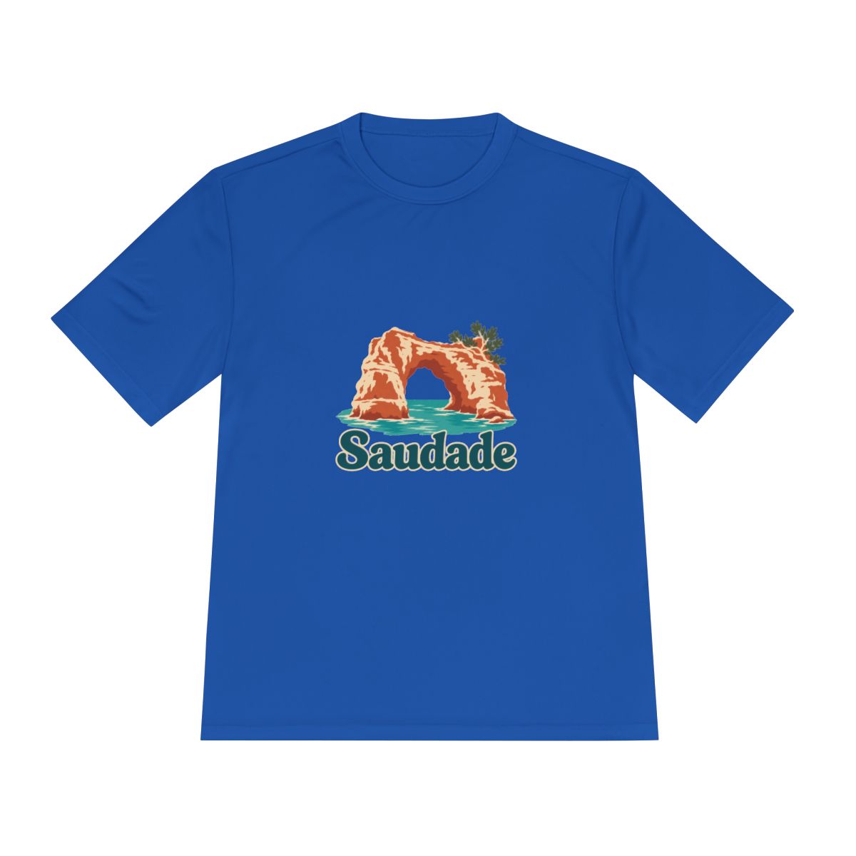 Portugal Performance T-Shirt | Algarve Sea Arch | Saudade | Country Travel Gift — front — View 13
