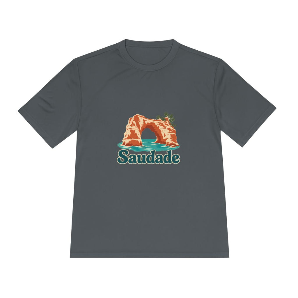 Portugal Performance T-Shirt | Algarve Sea Arch | Saudade | Country Travel Gift — front — View 14