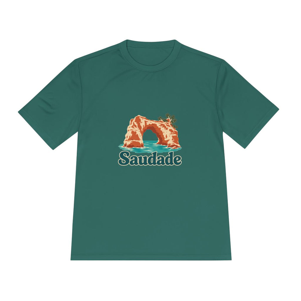 Portugal Performance T-Shirt | Algarve Sea Arch | Saudade | Country Travel Gift — front — View 18