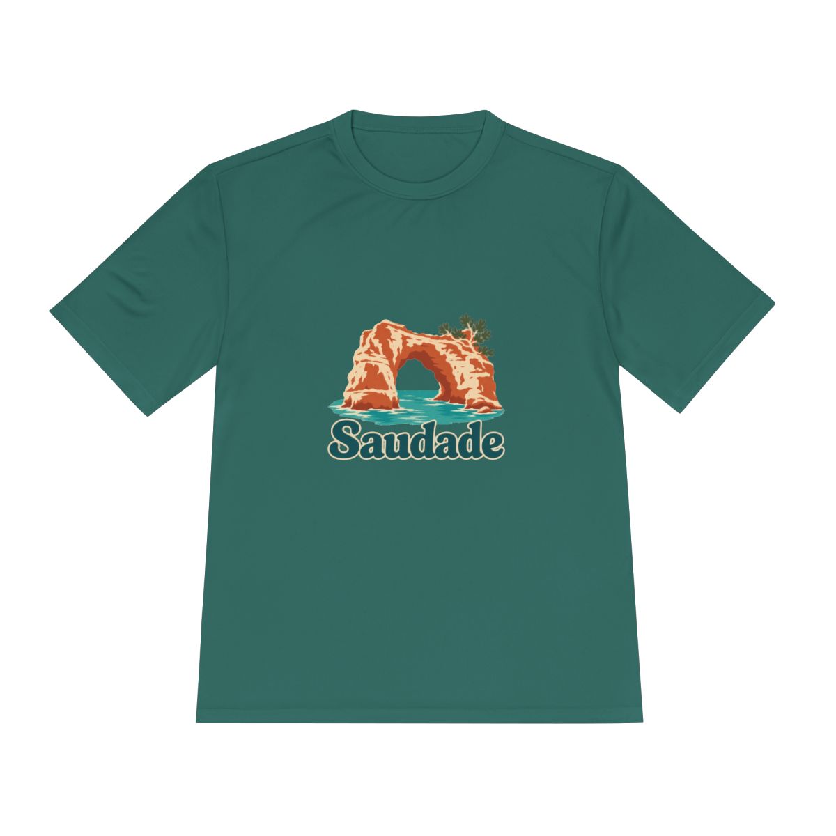Portugal Performance T-Shirt | Algarve Sea Arch | Saudade | Country Travel Gift — front — View 18