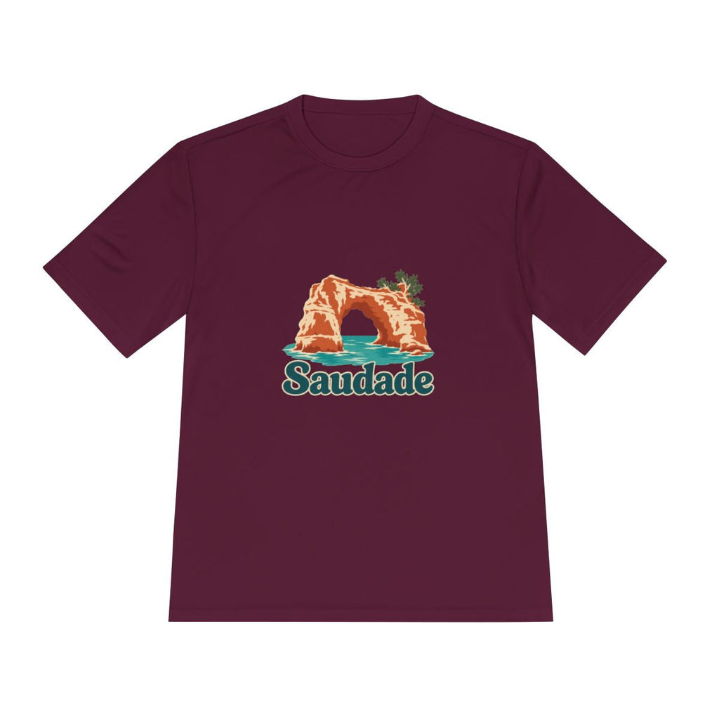 Portugal Performance T-Shirt | Algarve Sea Arch | Saudade | Country Travel Gift — front — View 19