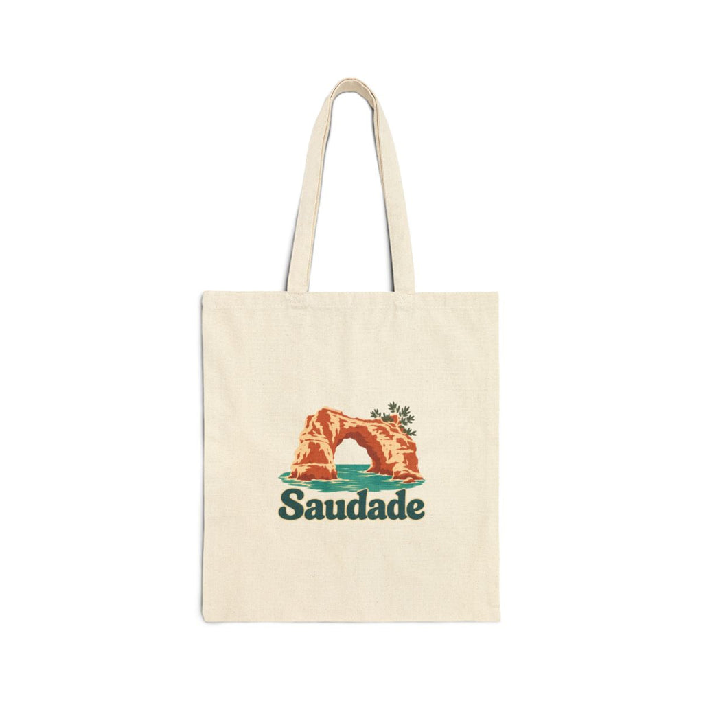 Portugal Canvas Tote Bag | Algarve Sea Arch | Saudade | Country Travel Gift — front — View 01