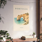 Portugal Matte Poster | Algarve Sea Arch | Saudade | Country Travel Gift — context-3 — View 05