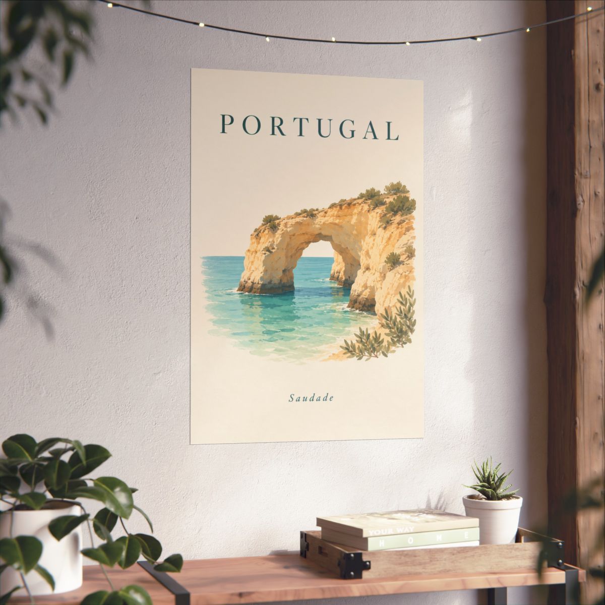 Portugal Matte Poster | Algarve Sea Arch | Saudade | Country Travel Gift — context-3 — View 05