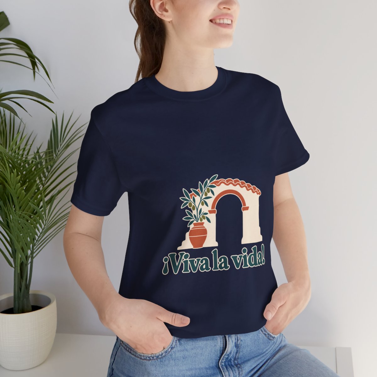 Spain Cotton T-Shirt | Andalusian Arch | ¡Viva la vida! | Country Travel Gift — lifestyle — View 12