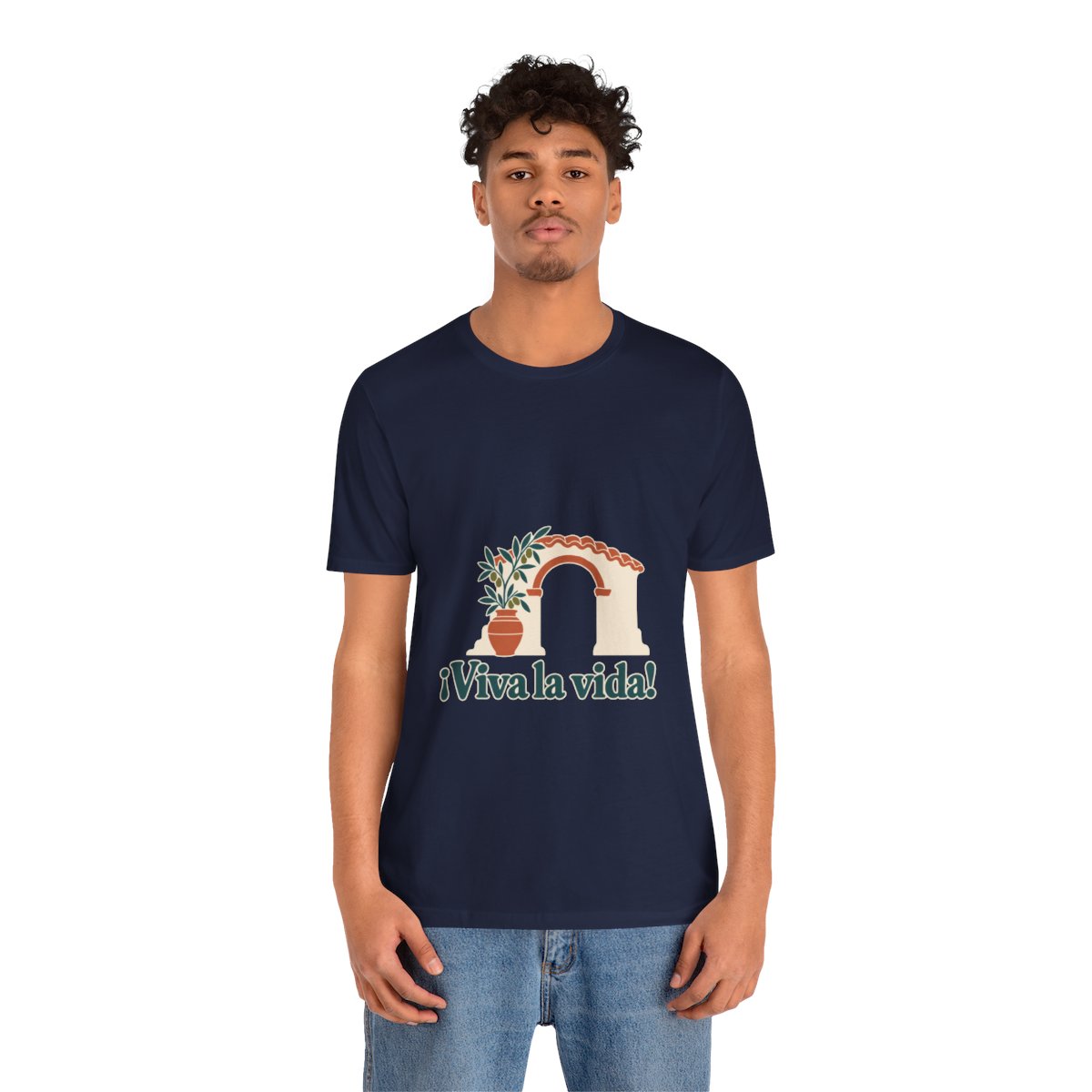 Spain Cotton T-Shirt | Andalusian Arch | ¡Viva la vida! | Country Travel Gift — person-2 — View 16