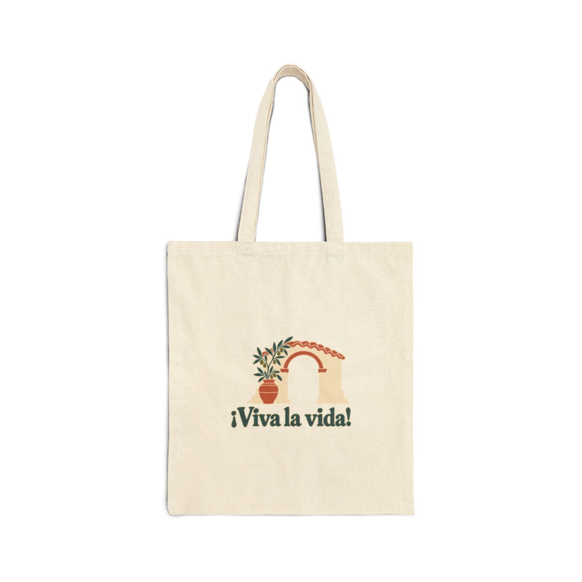 Spain Canvas Tote Bag | Andalusian Arch | ¡Viva la vida! | Country Travel Gift — front — View 01