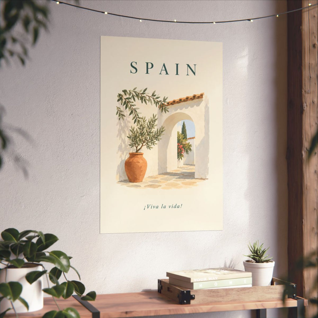 Spain Matte Poster | Andalusian Arch | ¡Viva la vida! | Country Travel Gift — context-3 — View 05