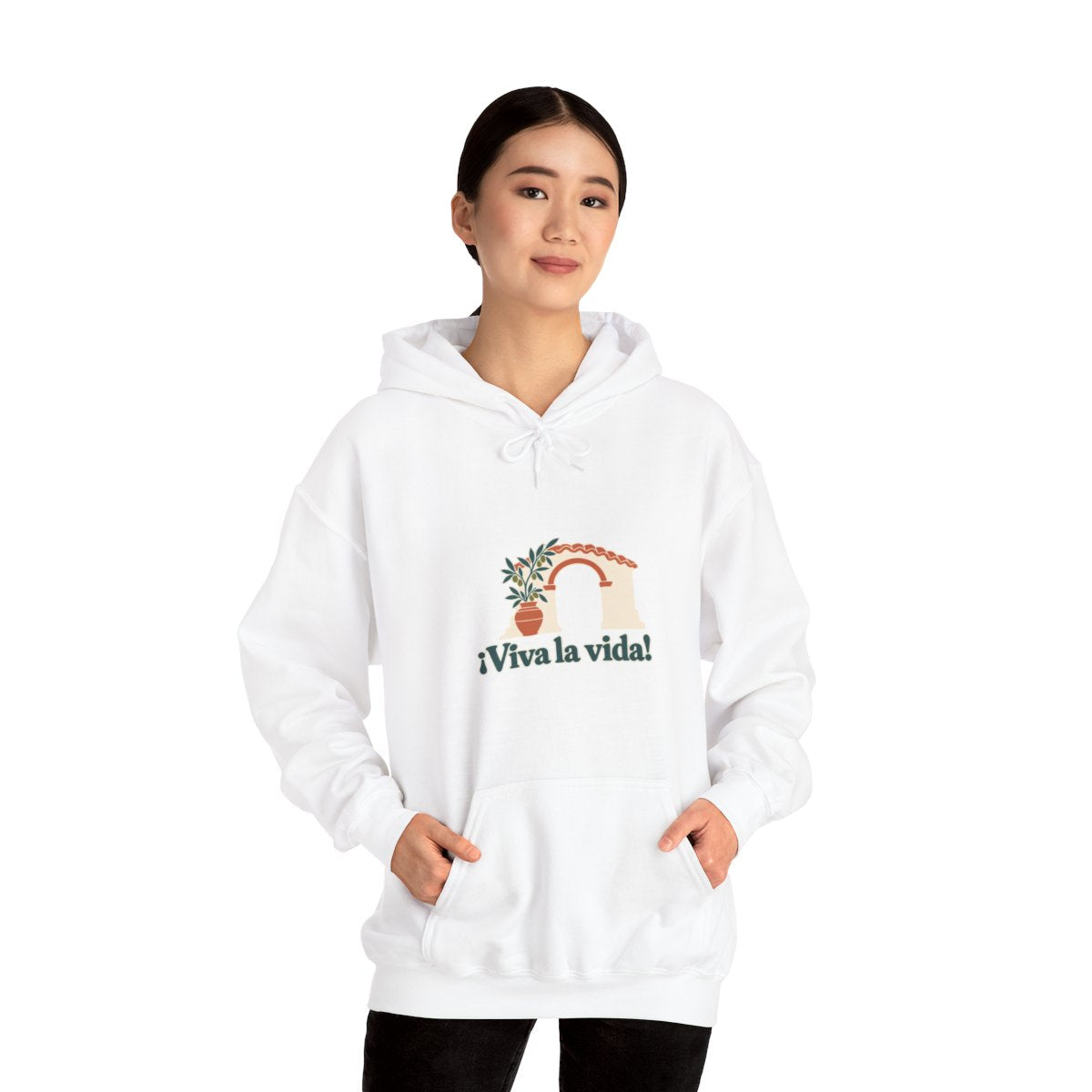 Spain Hoodie | Andalusian Arch | ¡Viva la vida! | Country Travel Gift — on-model-98427 — View 04